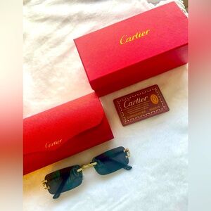 Cartier Men’s Rimless Sunglasses